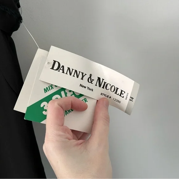 NWT Vintage 1990s-Y2K Danny & Nicole S/S Sheer Longline Blouse w/ Japanese Art - Picture 9 of 12